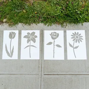 Flower PopOut Stencils (4 Pack)