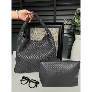 Large Capacity Womens Monogram Handbag Mother Daughter Tote Bag Fashion Handwoven Soft Texture Shoulder Bag Everyday Essentials Bags for Women Purses house