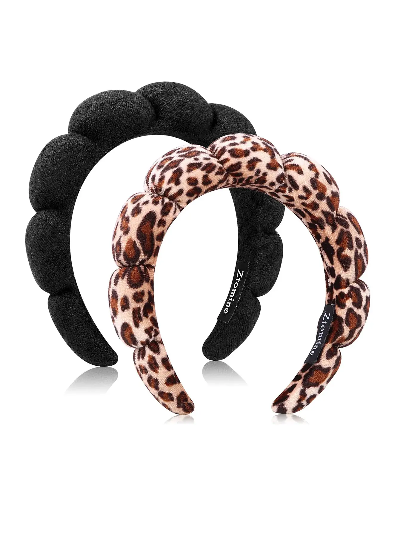 2pcs Plush Hairbands Cloud Blue Soft Headband Fashion Headbands Leopard Print Multifunctional Elegant Simple Butterfly End Hair Accessory Headband Set