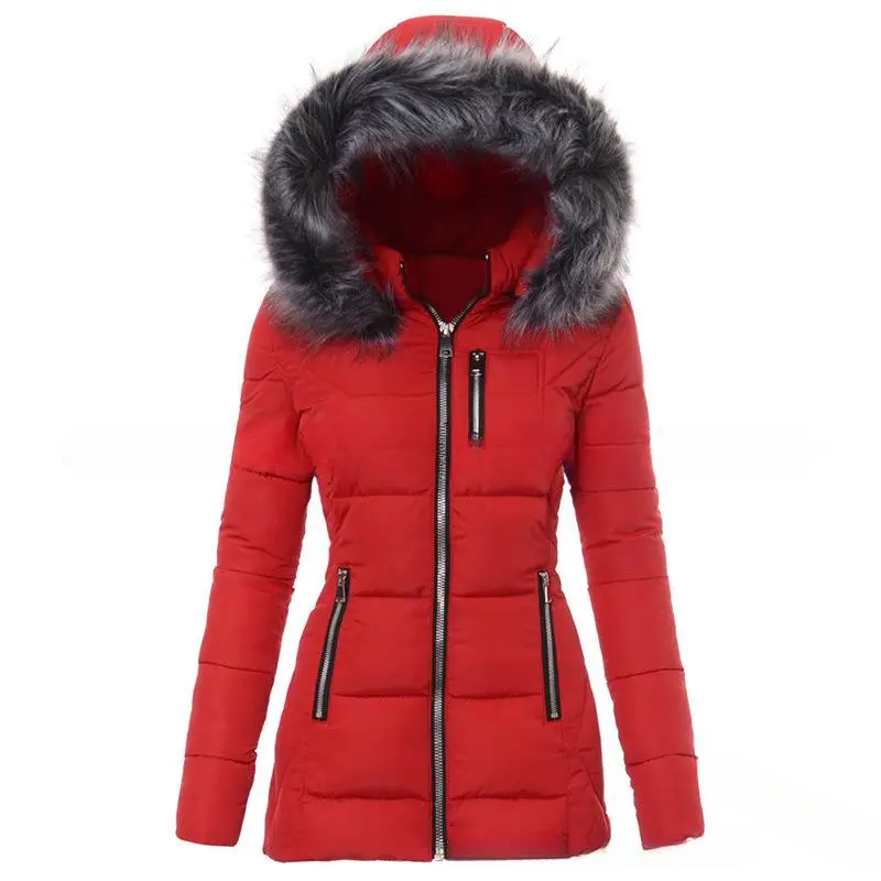2026Women's Winter Windproof Warm Down Jacket Waterproof Thickened Hooded Casual Comfortable Versatile Clothes Coats Womenswear
