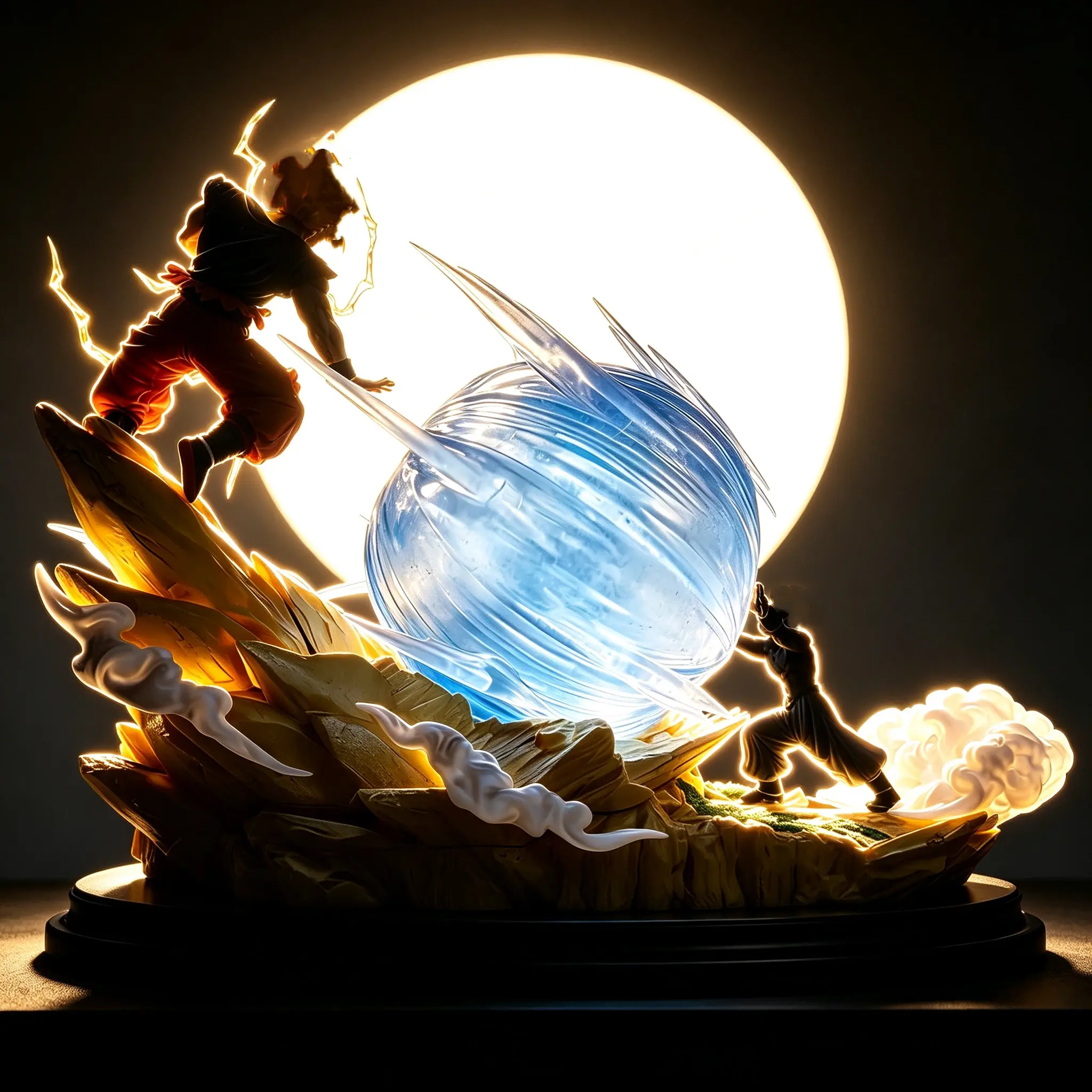 DB 12inch Anime Legendary Battle PVC Action Figure - High-Detail Rampaging Muscle Form Dynamic Model, Home Decor Statue for Room Decoration