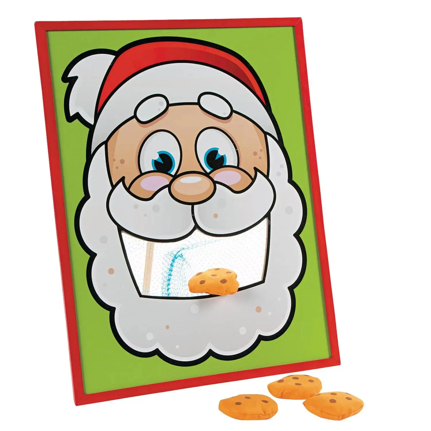 Christmas Santa’s Cookies Bean Bag Toss Set, 15 3/4in x 20 1/4in Target, 2 1/2in Bean Bags, 19 3/4" Wooden Support Pole, Family Board Games, Parent-Child School Activity, Home & Festive Party Supplies, Game Sets & Guides, Gifts, Home Supplies