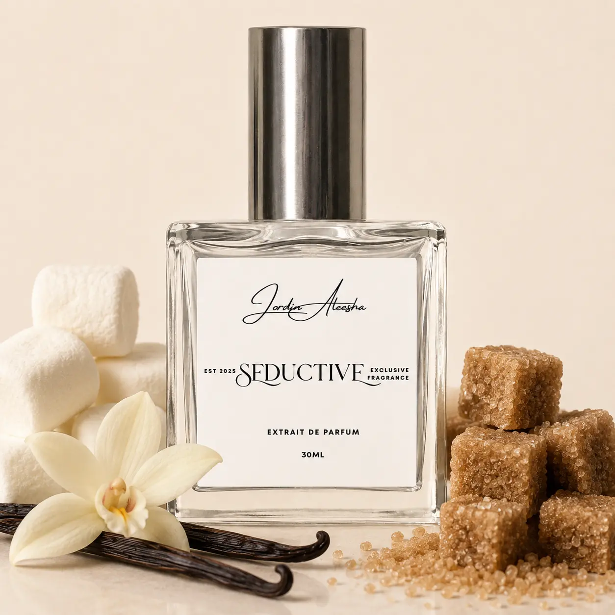 Jordin Aleesha Seductive Extrait de Parfum Eau de Parfum 30 ml - Warm Intoxicating Fragrance with Marshmallow & Tonka Bean Notes