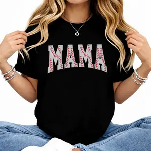 Women's Soft Fabric Short-Sleeve T-Shirt - Casual Lady Tops, Cozy Pick for Baseball Mamas, Ideal Day Wear Gift,summervibes