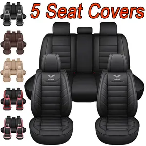 Full Coverage 5-Seat Car Seat Covers! Wear-resistant leather, suitable for all seasons, protects original seats and enhances interior texture, fits most sedans, SUVs and other vehicle models