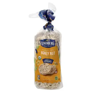 Lundberg Organic Brown Rice Cakes, Honey Nut, 8.1 oz (230 g)