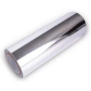 Wrap  12 Inches x 60 Inches Chrome Mirror  Self Adhesive Film DIY  Roll Air Release Technology