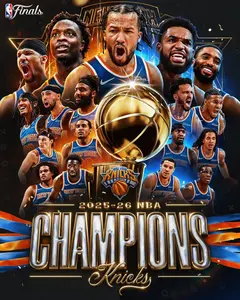 Champions NEW YORK KNICKS 2026 Basketball Wall Art Poster HD Print Unframed Aesthetic Room Home House Modern Wall Decor Trendy Gift.