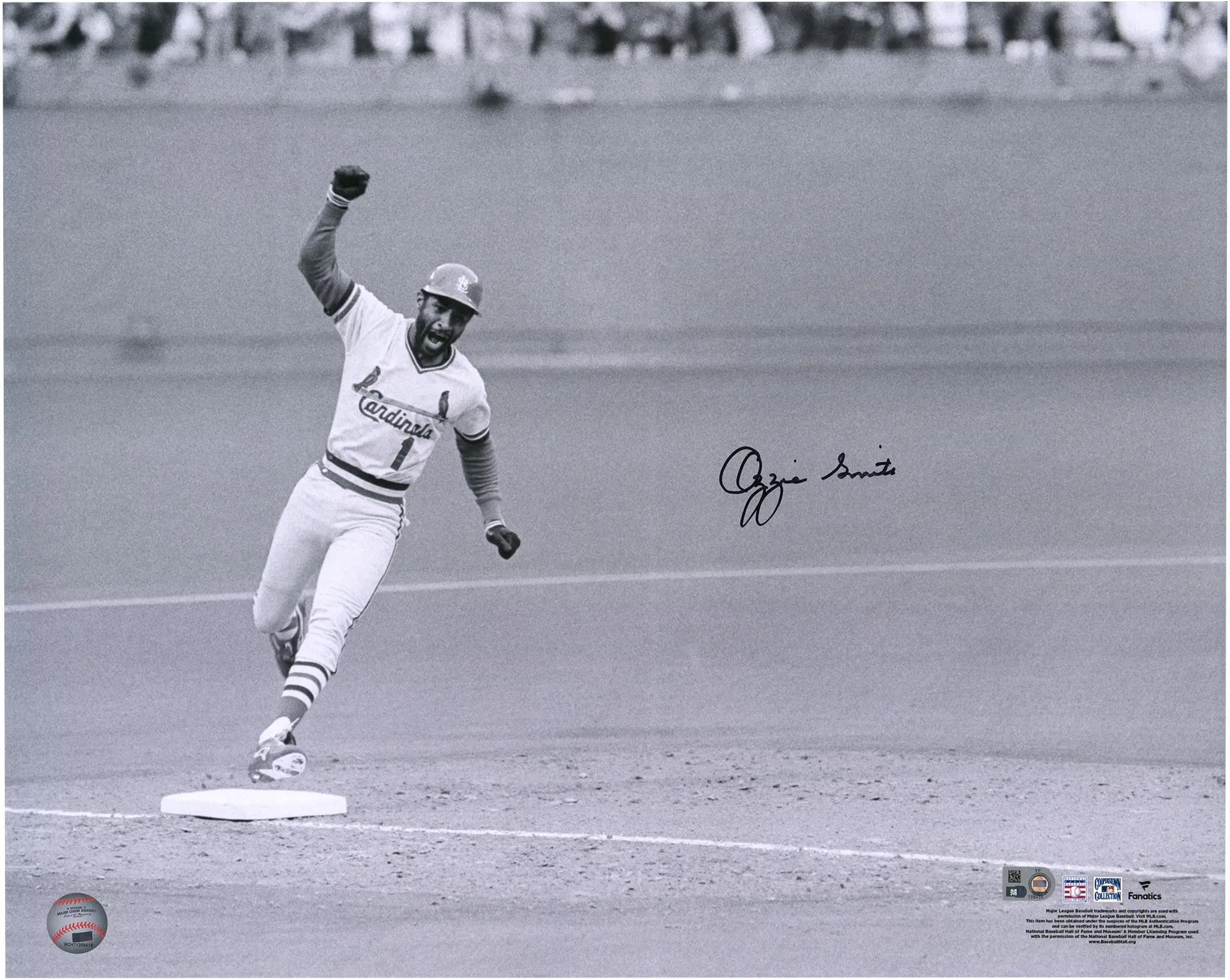 Ozzie Smith St. Louis Cardinals Autographed 16" x 20" 1985 NLCS Photograph - Fanatics Authentic Certified