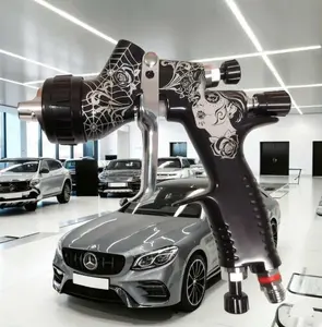 DEVIDISS s black  Spray LVMP Car Pain Tool Pistol Gun GTI PRO LITE 1.3 mm NozzlE GTI