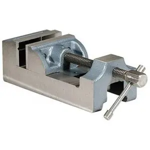 Palmgren 3" Jaw Opening Capacity x 1-1/2" Throat Depth, Horizontal Drill Press Vise 2-7/16" Wide Jaw, Stationary Base, Standard Speed, 7-1/2" OAL x 2-9/16" Overall Height, Cast Iron 9612251