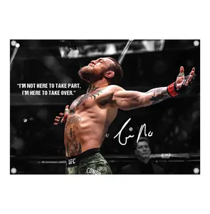 Conor McGregor Boxer Graphic Flag - UFC MMA Wall Flag Banner, Vintage Fighter Room Decor, Fight Night Bedroom Decor, Gift for MMA Fans Men & Women