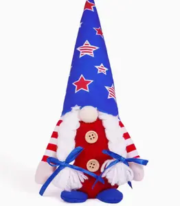 Faceless Doll Gnome Dwarf Figurine Faceless Old Man National Flag Ornament Children's Gift