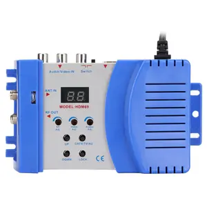 HD Modulator PAL NTSC Format Drive Free HD Multimedia Interface AV to RF Converter for Home TV with 47-868MHz Frequency Response and 80-95dB Output Level Model:HDM69
