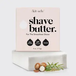 Kitsch Solid Shave Butter with Shea Butter - Aftershave Foam Cream Fragrance