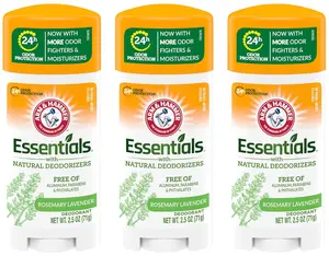 Arm & Hammer Essentials Deodorant Rosemary Lavender 2.5oz Pack of 3