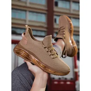 Men's Fashion Sports Shoes, Breathable Running Sneakers, Running Athletic Shoes, Comfortable and Stylish, Flyknit Material, Anti-Slip, Daily Wear