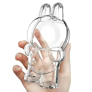 Crynthe Protective Case for LABUBU, Display Case for LABUBU, Standing, Portable Anti-Scratch and Dustproof Polycarbonate Material