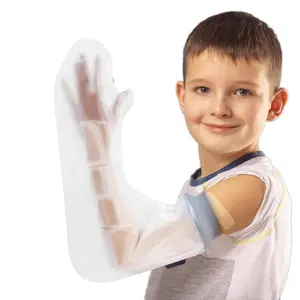Waterproof Full Arm Cast Covers for Shower Kids - Available in 3 Sizes|Reusable Child Long Arm Cast Sleeve Bag Covers- Watertight Protection forWounded Elbow Wrist Hand Finger Forearm (Size:M)