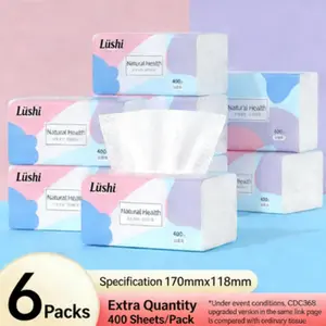 Paper Towel Roll 5 Layers Large Pack 400 Sheets, Affordable Napkin Paper, Original Wood Sanitary Toilet Paper, Bulk Purchase