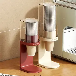 Countertop Cup Dispenser Holder, Ideal for Bathrooms, Homes, Offices, Gyms, Perfect for Coffee & Water Storage Solutions