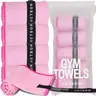 Microfiber Workout Towels - Quick-Drying, Highly Absorbing, Ultralight, Odor-Free, for Women & Men - Gym Sweat Sports Towel for Hot Yoga, Tennis, Running, Exercise, Working Out, Camping, Set of 5 Microfiber Travel Gym Towel Set Quick-Dry Towel