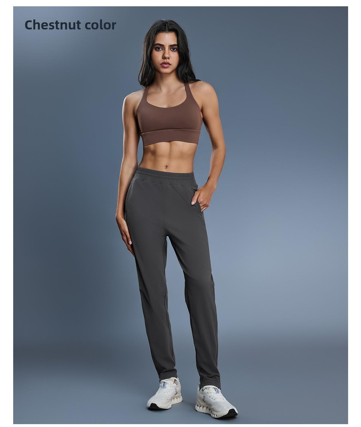 New Women's High-Impact Cross-Back Sports Bra, Shockproof Push-Up Support Fitness Bra