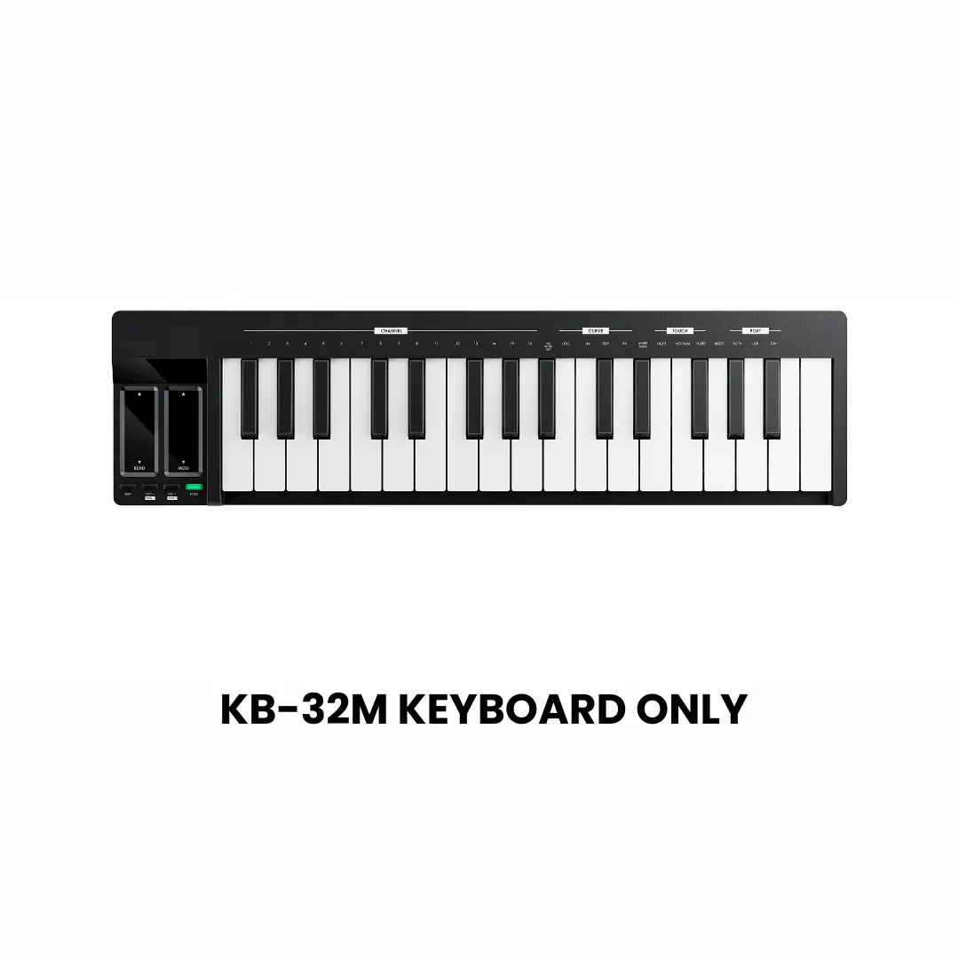 Donner KB-32M Keyboard for Essential L1 Monophonic Analog Synthesizer, with OLED Display, Exclusive Magnetic Connector, 4 Velocity Curves, Intuitive 1-Touch Settings Donner KB-32M Keyboard for Essential L1 Monophonic Analog Synthesizer, with OLED Display, Exclusive Magnetic Connector, 4 Velocity Curves, Intuitive 1-Touch Settings