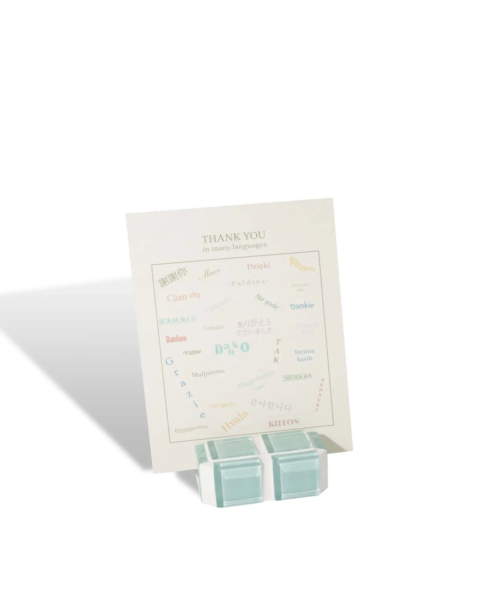 Glass Tile Mini Picture Stand – It's Mint | Mini Polaroid Photo Stand