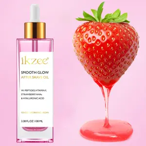 Ikzee Moisturizing Shaving Oil 100ml, Moisturizing Shave Oil, Strawberry Scented Hair Removal Care Oil, Refreshing Skincare, Body Hair Removal, Daily Skin Care Essential Oil