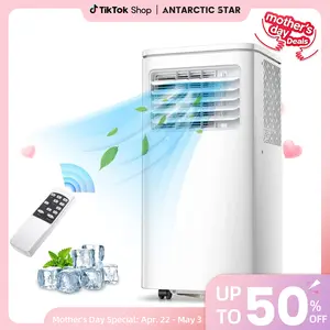 Summervibes[Limited Stock] Antarctic Star Portable Air Conditioner 8000 BTU (ASHRAE), Remote Control, Fan Mode, Cools 200sq.ft, 24 Hour Timer, Quiet Operation, 2 Fan Speed for Bedroom Office Home Dorm.smartliving