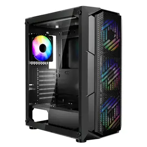 VEVOR PC Gaming Case, Mid - Tower, Computer Case with High - Airflow Tempered Glass Panel, Dust Filter, 6x 120 mm PWM ARGB Fans, Easy Cable Management, for GPU up to 410mm in Length, for ATX/M - ATX/ITXVEVOR Super Brand Day