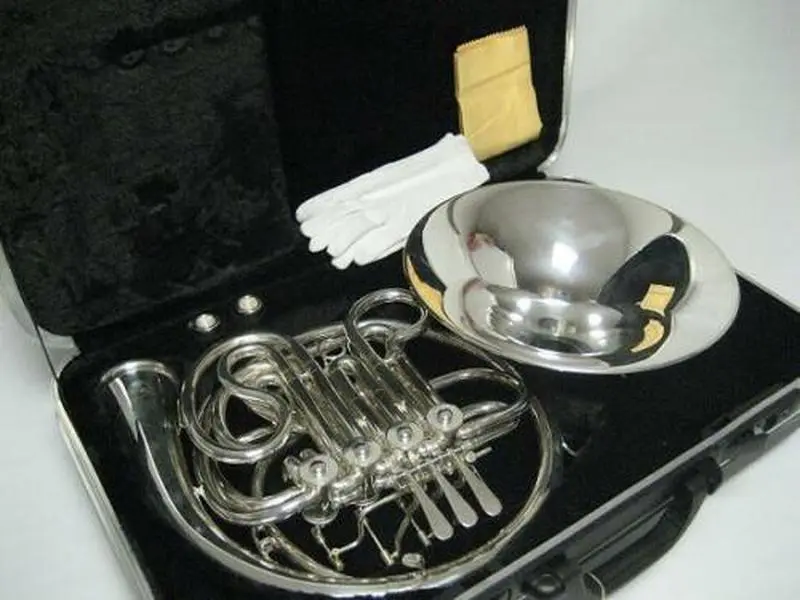 Professional Silver Double French Horn Brand New