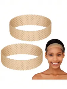 Adjustable Silicone Wig Headband, Non-Slip Wig Bands, Seamless Grip, Strong Holder for Men & Women, Sports & Yoga, Light, Gym