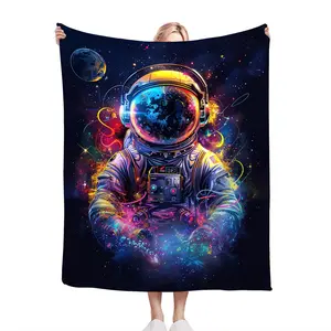 Throw Blanket Astronaut Gifts and Decor Astronaut Blanket for Girls Boys Women Men Soft Warm Cozy Fleece Blanket for Couch Sofa ​Bed 50x40