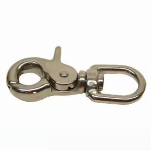 Clasp for Paracord Crafts - Trigger Snap "Lobster Claw" Keychain clip - 5 pack