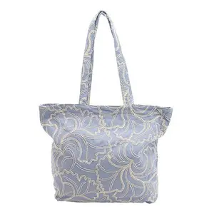 DG2 by Diane Gilman Cord and Sequin Embroidered Twill Tote Bag