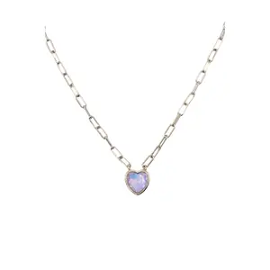 Moonlit Melody Necklace - Light Linen Lilac