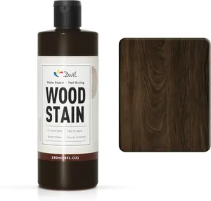 DWIL Water-based wood dye - Multiple surface treatments, fast drying, non-toxic, low odor,/outdoor use - Furniture, cabinets, panels, decks, doors (8.5 ounces) - Multiple colors to choose from   Patio Exterior