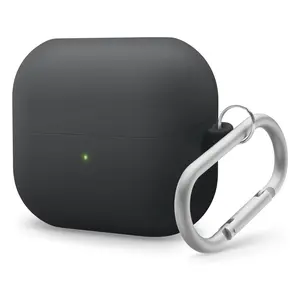 Compatible with Samsung Galaxy Buds 3 Pro & 3 & 3 FE Case, Premium Silicone Cover with Carabiner, Full Protection, Wireless Charging, Headphone Accessories