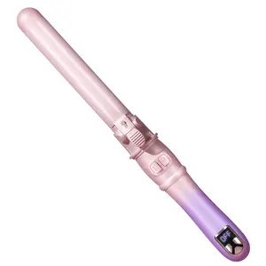 Hahahope Rotating Curling Iron - Automatic Curling Iron, 28mm/1.1-Inch Waves Curling Wand, Multi-Speed Temperature Fast Heating, Suitable for Medium/Long Hair glam on the go