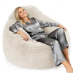 Bean Bag Chair, 39 Inch Bean Bags for Adults and Kids, Chair with Memory Foam Filled, Bean Bag Couch with Backrest and Armrests, Comfy Sofa for Living Room, Bedroom and Dorm