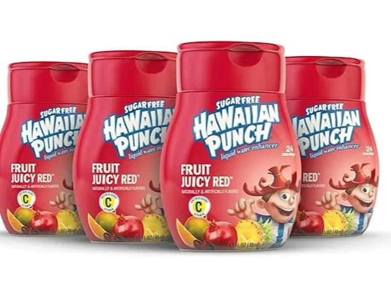 Hawaiian Punch Fruit Juicy Red Liquid Water Enhancer, Sugar Free & Zero Calorie Drink Mix, 4 Bottles, Makes Up to 96 Flavored Water Drinks