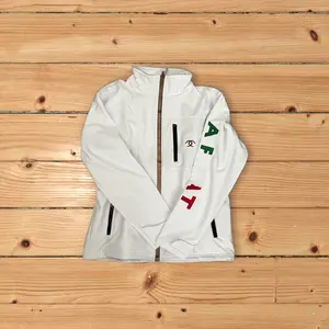 Mens Softshell Jacket With tri color logo and flag