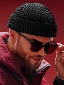 Men & Women Knitted Hat, Fashionable Simple Design, Warm Skullie Beanies, Solid Color, Perfect for Fall/winter, Knit Hats