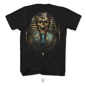 King Tut Skull 25K - 100% Cotton Tee For Men Tshirt Shortsleeve