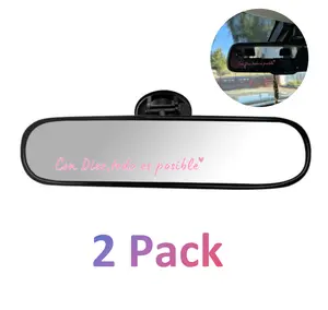 Con Dios Todo Es Posible 2 Pack Car Rearview Mirror Stickers - Spanish Greetings Car Decoration Accessories