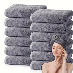 Solid Color Bath Towel Set, 6 Counts/set Soft Super Absorbent Towel, Durable Towel for Bathroom Kitchen Dormitory Salon Hotel