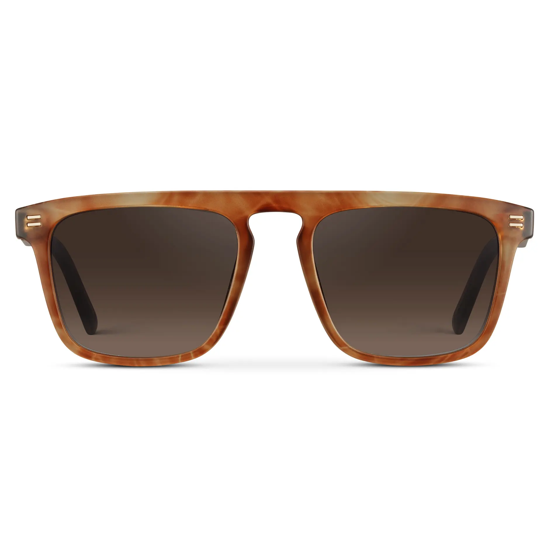 Sawyer - Men's Polarized Square Flat-Top Sunglasses