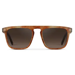 Sawyer - Men's Polarized Square Flat-Top Sunglasses